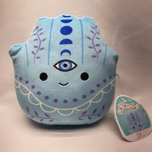 Squishmallows Gisla The Hamsa Spiritual Hand 7.5” Blue Plush Third Eye w/ Tag
